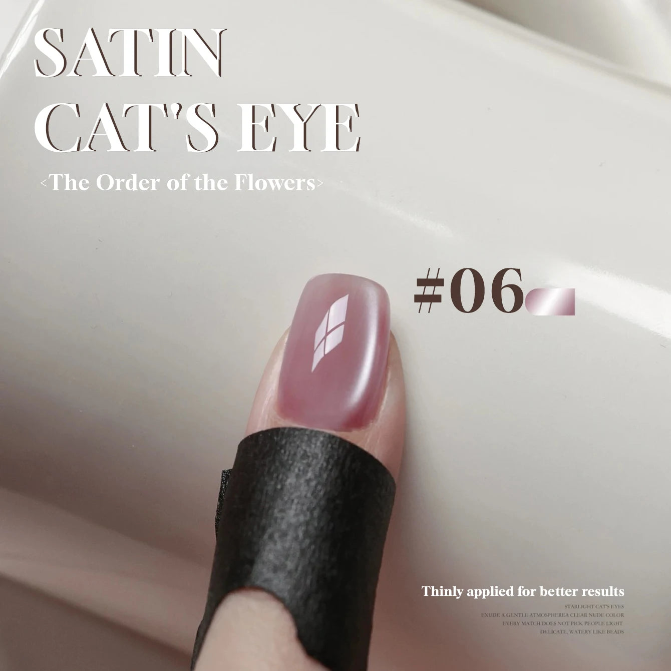 MIANEL 1-16PCS Light Smoke Magnet Cat Eye Gel Nail Polish 2025 New Glass Bead Nude Pink Nail Glue Pink Nails Blue Nails Nail Art