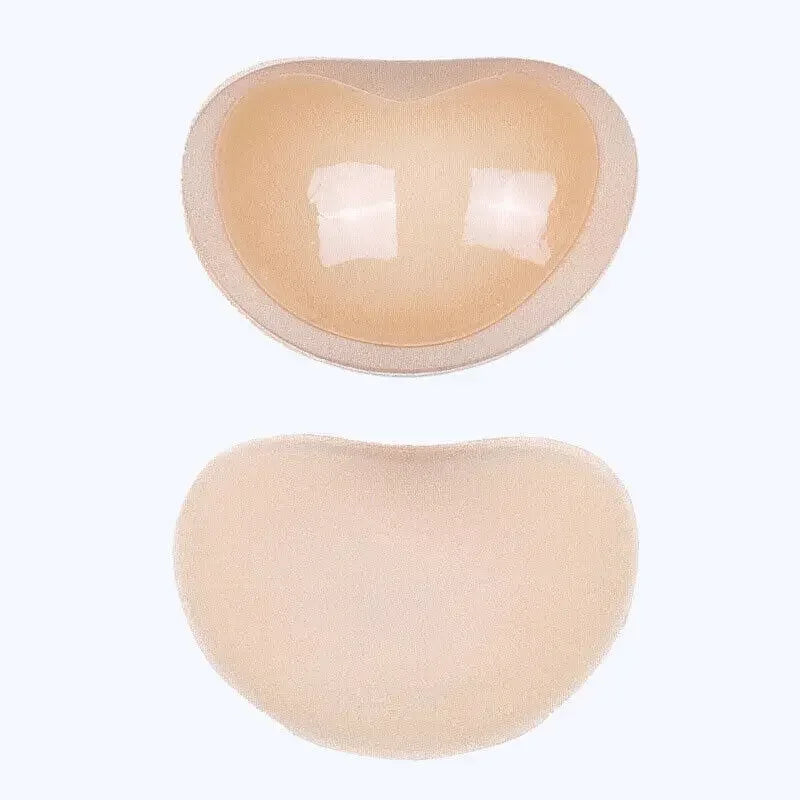 2pcs Silicone Bra Inserts Breast Pads Sticky Push-up Women Bra Cup Thicker Nipple Cover Patch Bikini Inserts for Swimsuit