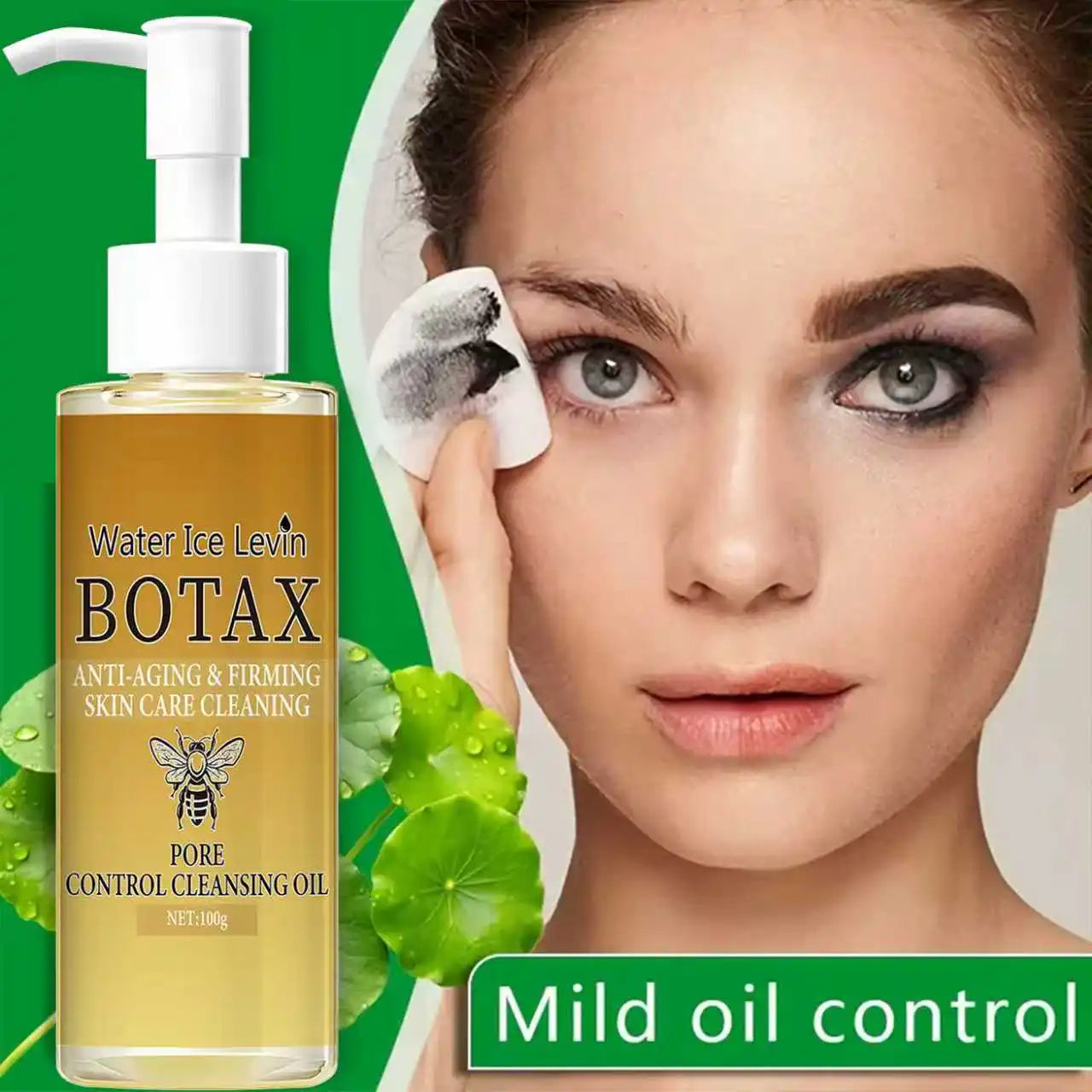 Cleansing Oil with Retinol & Bee Venom - Moisturizing & Protective Facial Cleanser with NMN for Elastic Skin