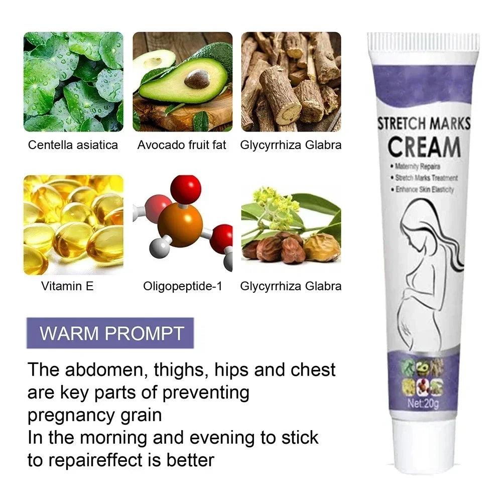 Gentle Skin Care Improves Elasticity Effective After Pregnancy Stretch Marks Removal Powerful Maternity Cream Nourishes Skin