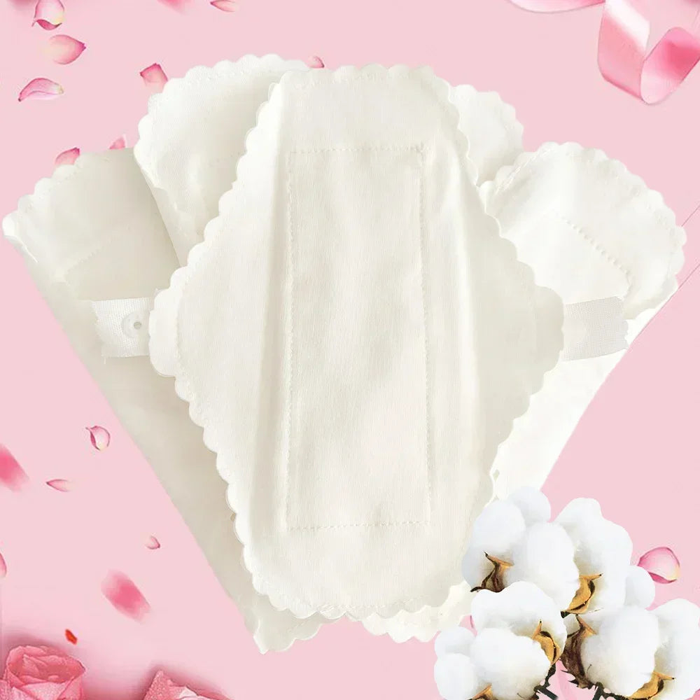 12Pcs/lot Thin Cloth Pads Soft Cotton Washable Feminine Panty Liners Sanitary Pads Napkin Daily Reusable Menstrual Hygiene Pads