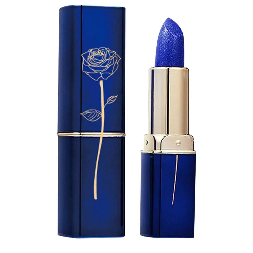 Color Changing Lipstick Waterproof Blue Lipstick That Turn PinkWipe Blue Turns To Pink Moisturizing Lipstick Lip Gloss Lips Care