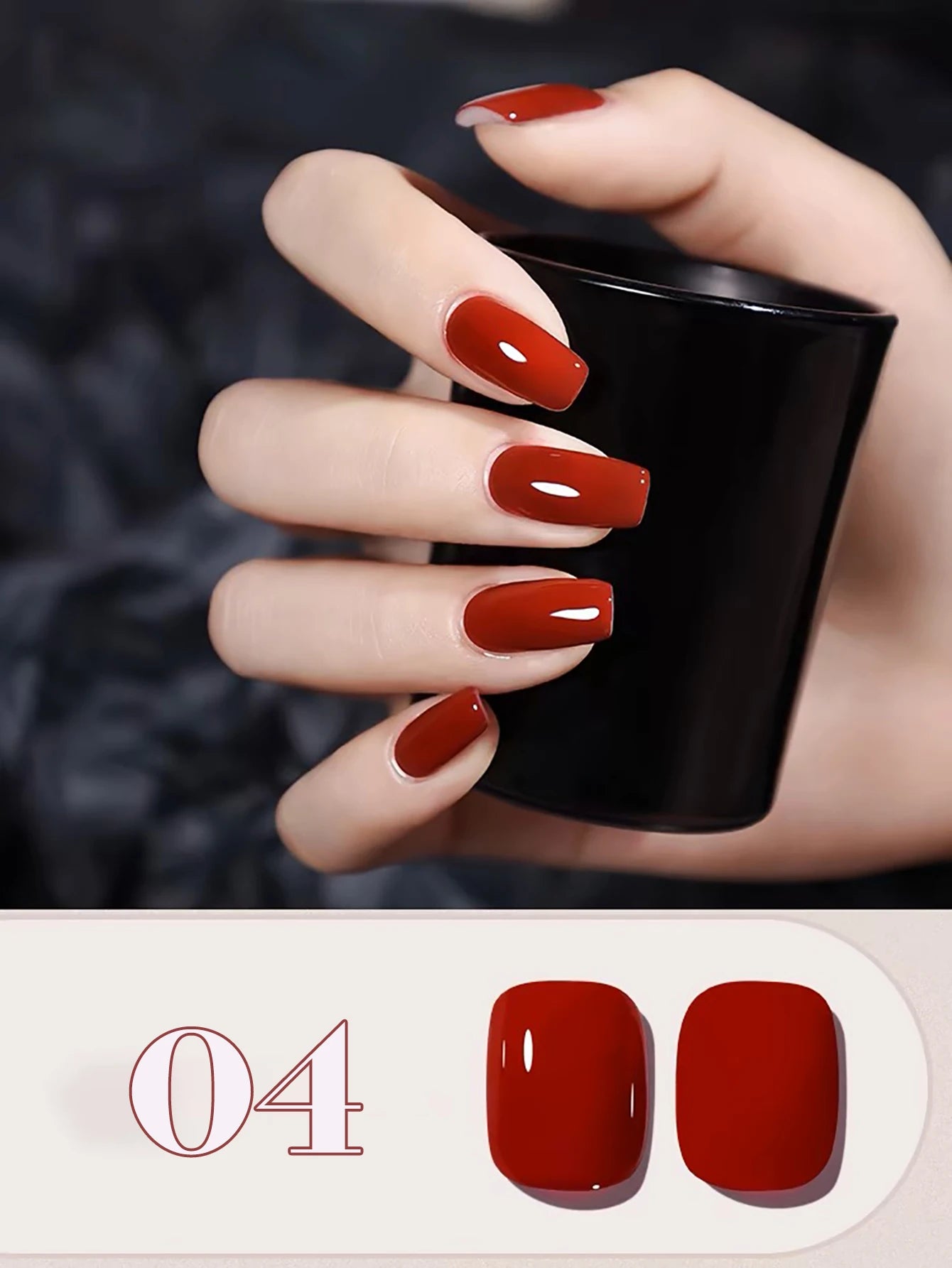 MN 1-12pcs 12ML Winter Popular Gel Nail Polish 2026 Whitening Dark Brown Wine Red Nails Nail Salon Red Nails Valentine Day Nails