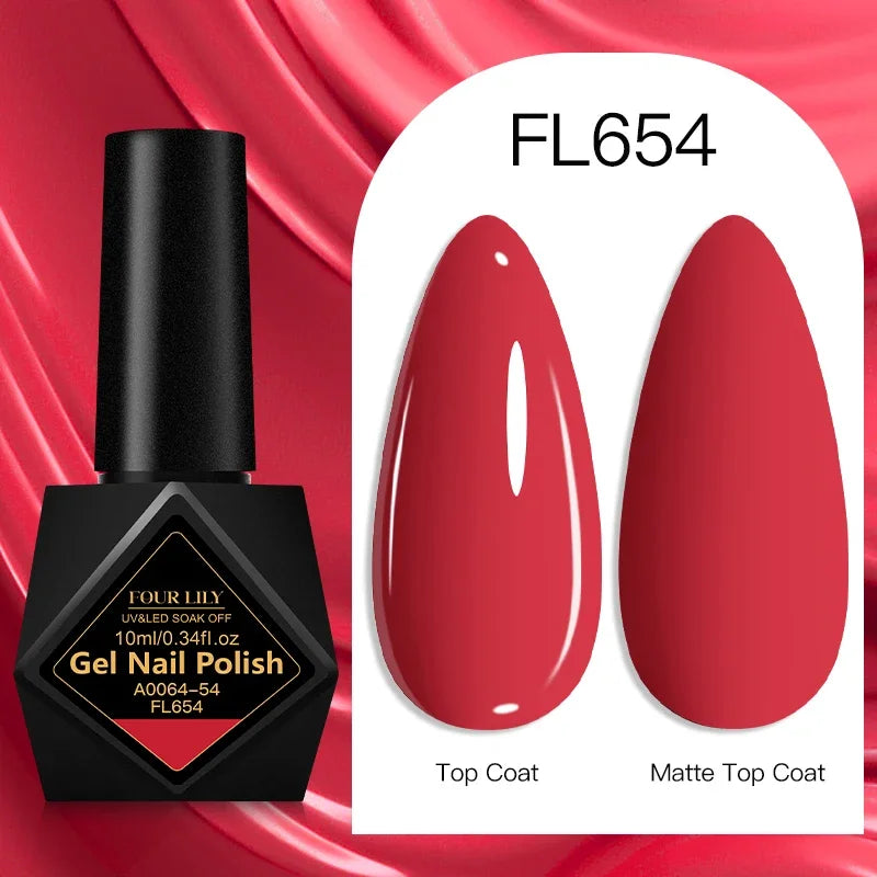 10ml Gel Nail Polish 162 Colors Nail Supplies Vernis Semi Permanent Nail Art Manicure Soak Off LED UV Gel Nail Varnishes Summer
