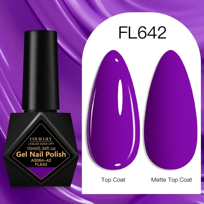 10ml Gel Nail Polish 162 Colors Nail Supplies Vernis Semi Permanent Nail Art Manicure Soak Off LED UV Gel Nail Varnishes Summer