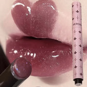 Herorange Starry Solid Lip Gloss Long Lasting Moisturizing Non-Sticky Non-Cup Stain Fine Glitter Glossy Lip Makeup Gift