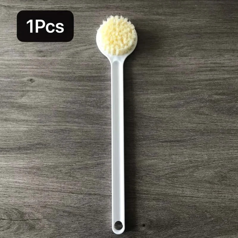 Long Handle Back Brush for Shower Soft Bristles Body Exfoliating Bath Brush Skin Health Shower Back Scrubber Bath Supplies
