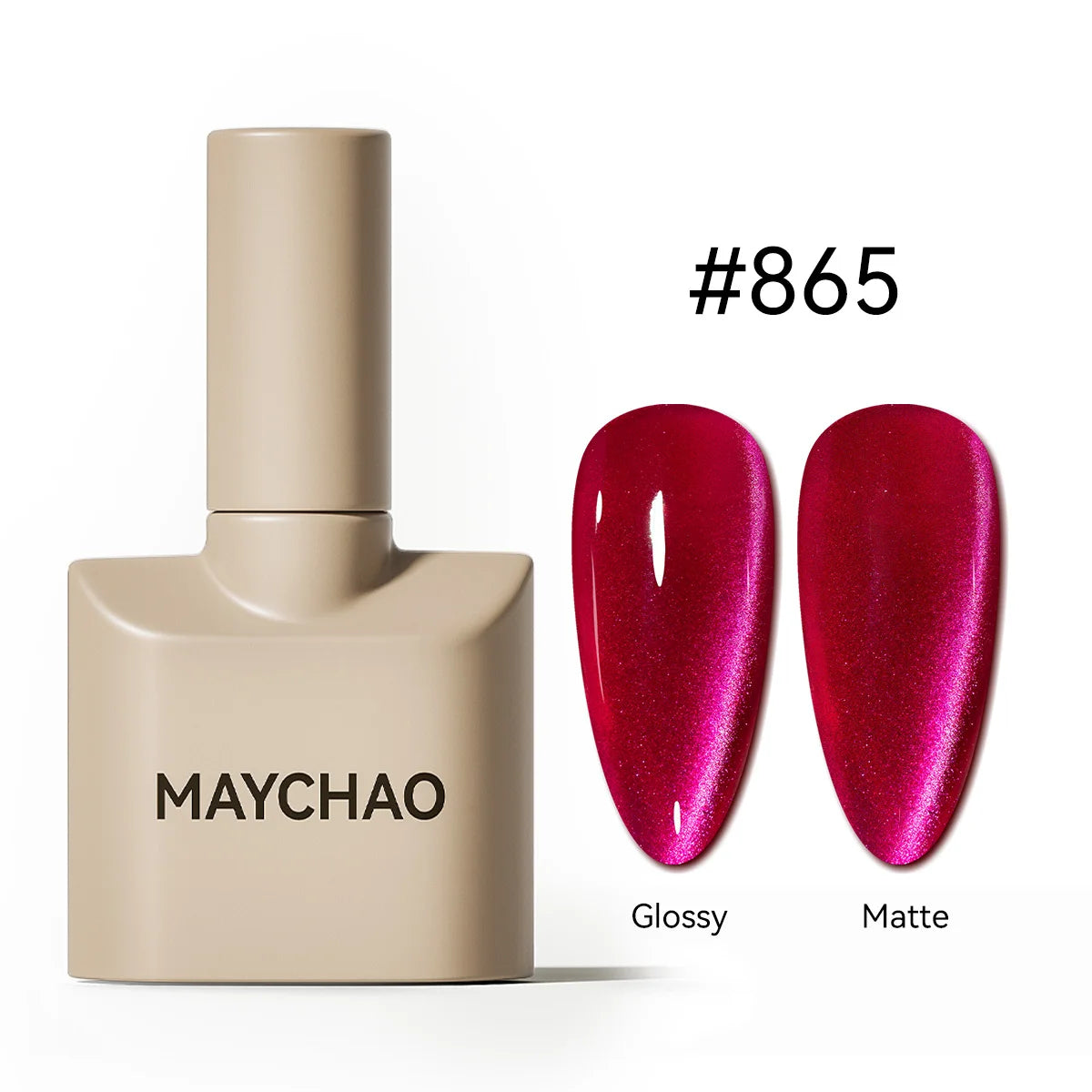 MAYCHAO 5 In 1 Cat Eye Gel Polish Magnetic Cat Nail Gel One-step Gel Polish Nail Art Varnish Multi-use Nail Polish UV LED Gel