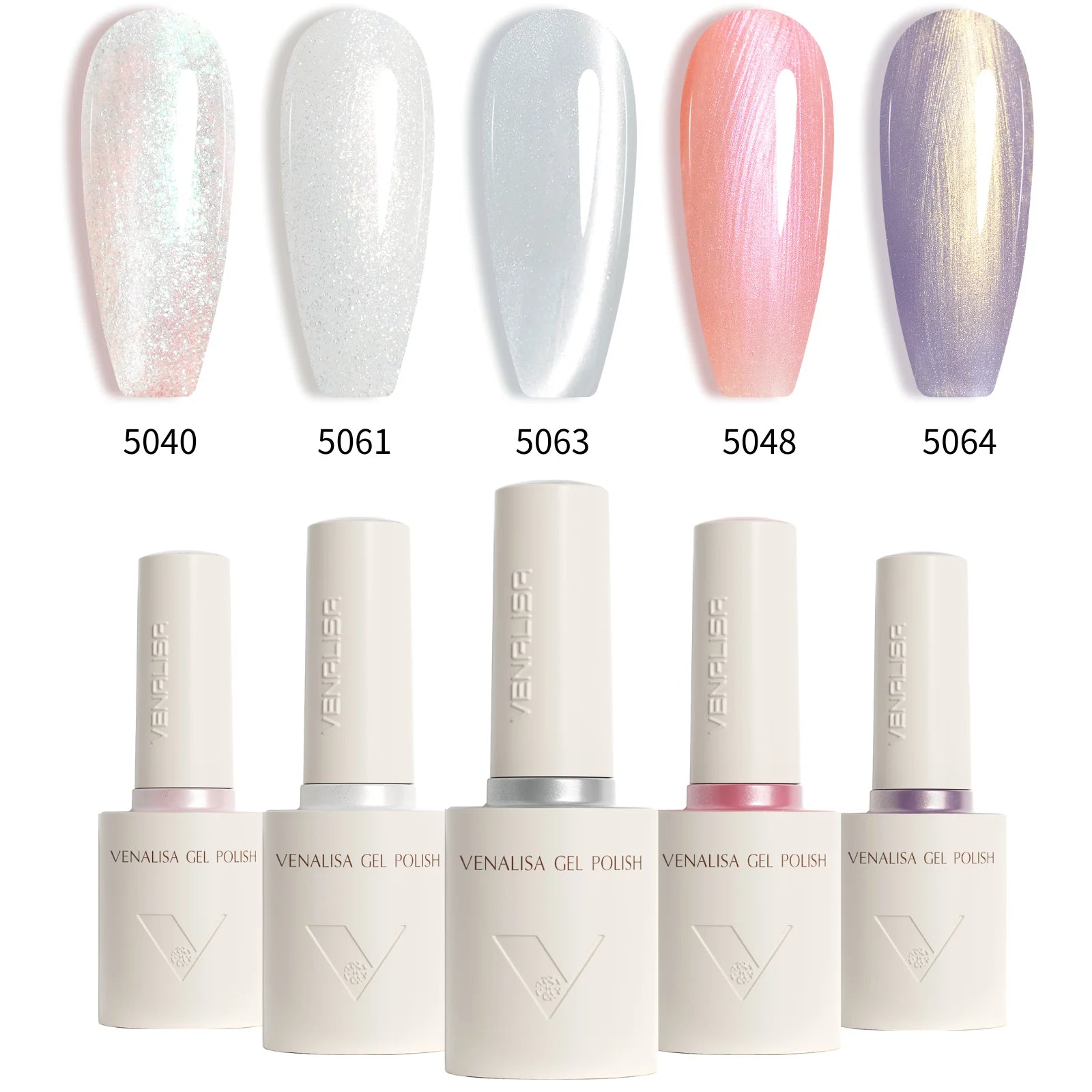VENALISA 5pcs 10ml Jelly Gel Nail Polish – HEMA/TPO-Free, Summer Colors, Semi-Transparent UV LED Soak Off Gel, DIY Manicure Kit
