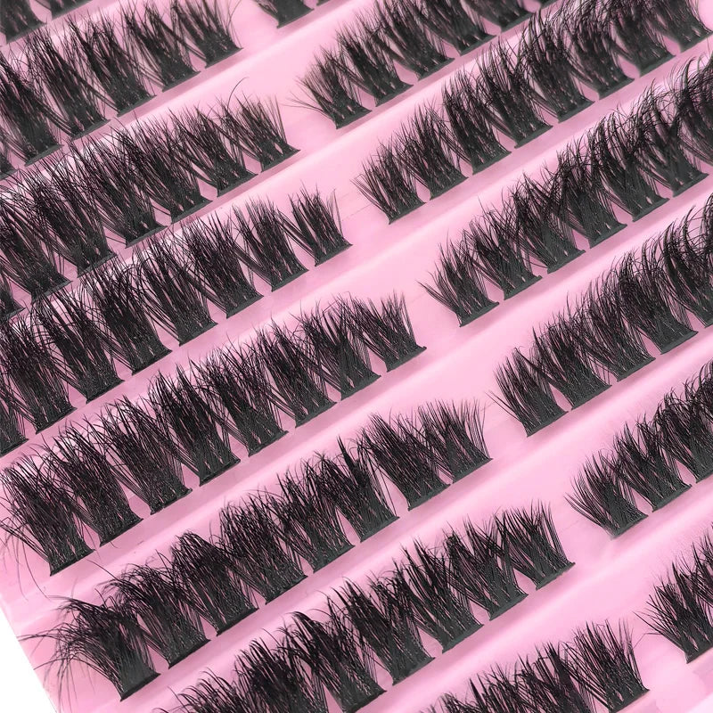 Eyelash Kit Eyelash Extension Kit 10-18mm Natural Fluffy False eyelash Eyelash Lash Clusters Set Bond And Seal Makeup