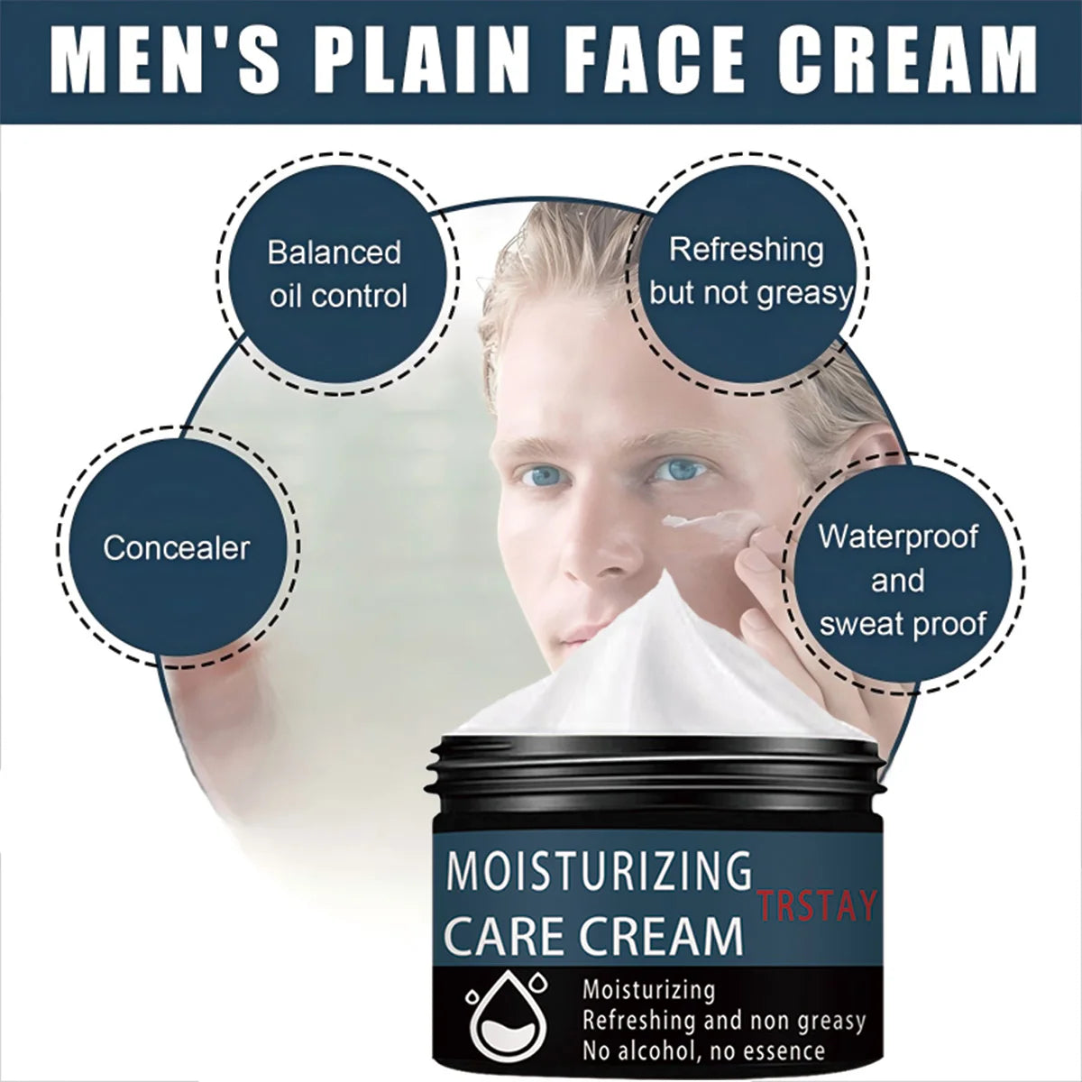 Face Cream Oil Control Men Lift Anti-Wrinkle Firming Shrink Pore Acne Day Cream Moisturizing Whitening