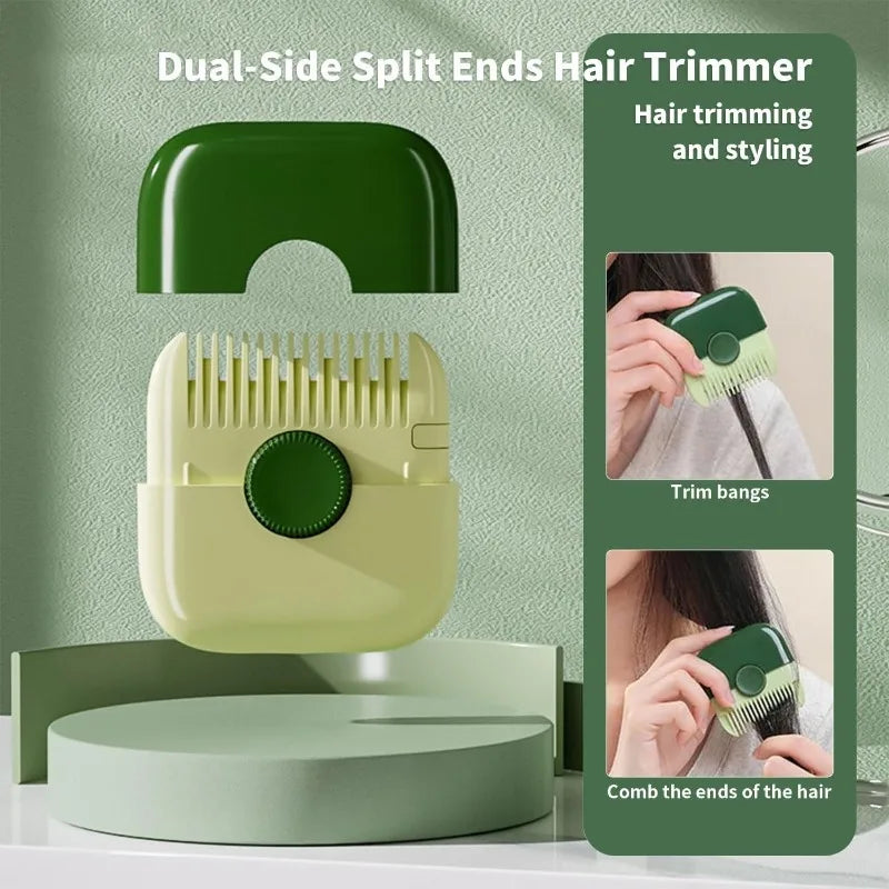 2 in 1 Baby Hair Cutting and Hairdressing Comb Manual Hair Trimmer for Baby Adult Double Edge Hair Razor Comb Portable Combs