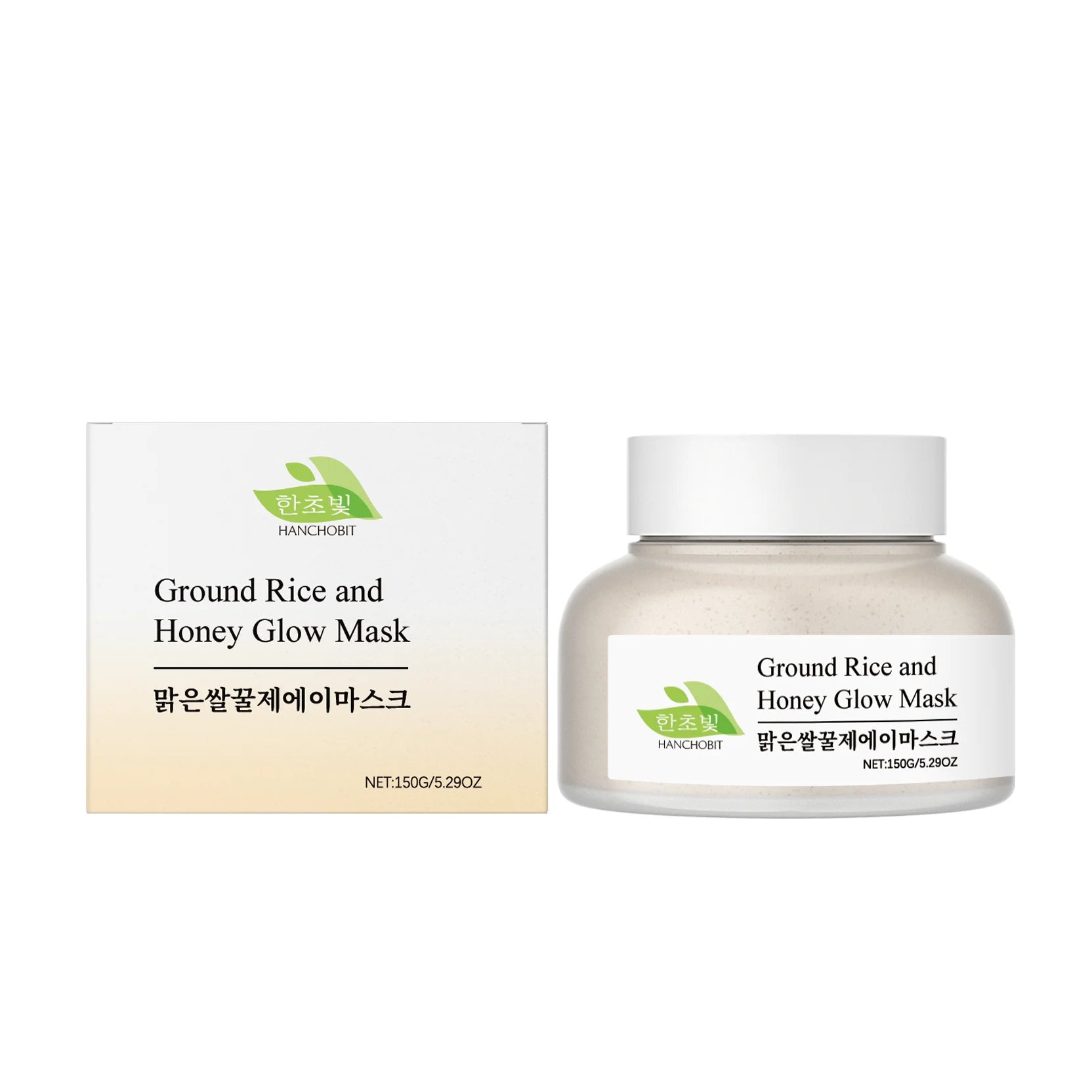 Rice & Honey Mask: Gentle Hydrating, Moisturizing & Exfoliating Leave-On Clay Mask for Facial Care
