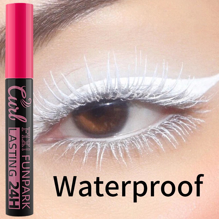 9 Color Mascara Thick Curl Waterproof  Natural Eyelash  Long Lasting Blue White Green Pink Black Eye Makeup Korean cosmetics