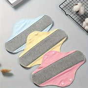 6Pcs Cotton Reusable Menstrual Pads Colored Cotton Washable Sanitary Napkin Menstrual Cloth Nursing Pads Sanitary Pads