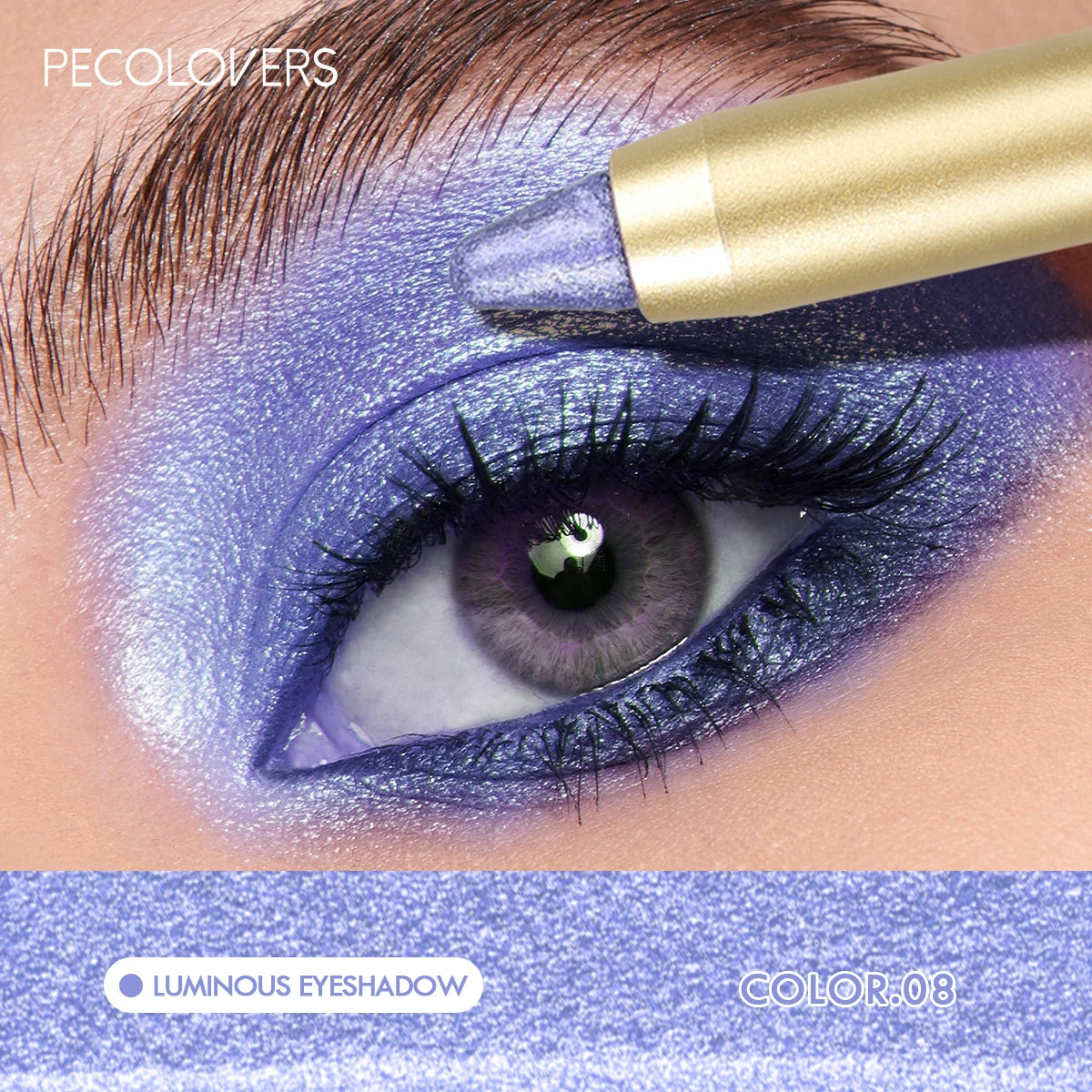 1PC Stunning Multi-color Eye Shadow Sticks - Long-lasting, Waterproof, Easy To Apply, Anti-smudge, Pearlescent Glitter Finish