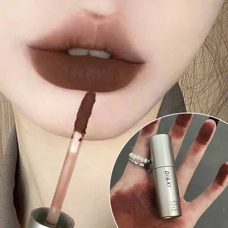 6 Color Long-Lasting Waterproof Matte Velvet Lip Gloss Mist Liquid Matte Lipstick Non-stick Cup Lip Glaze Lip Makeup Cosmetics