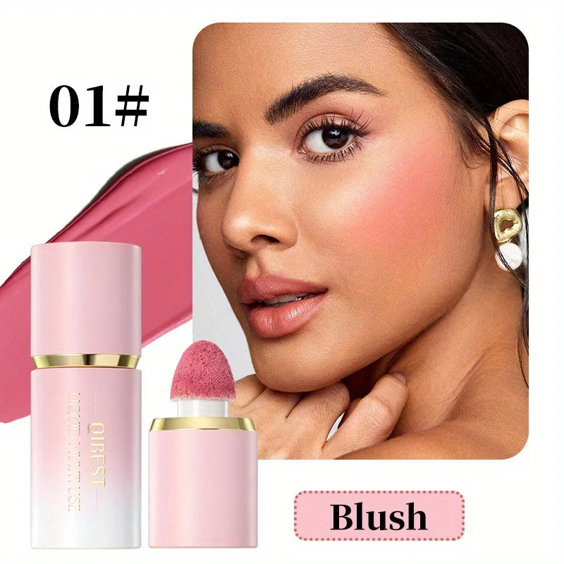 Easy to color and trim matte liquid blush naturally clear