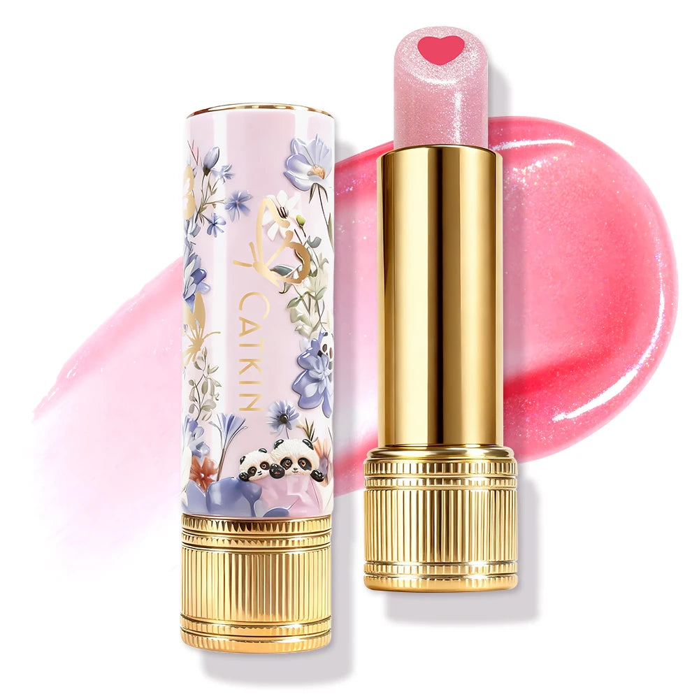 CATKIN Whiffle Dance Tinted Lip Balm 3 PCS Solid Lip Gloss Moisturizing Watery Colored jelly love Long-lasting