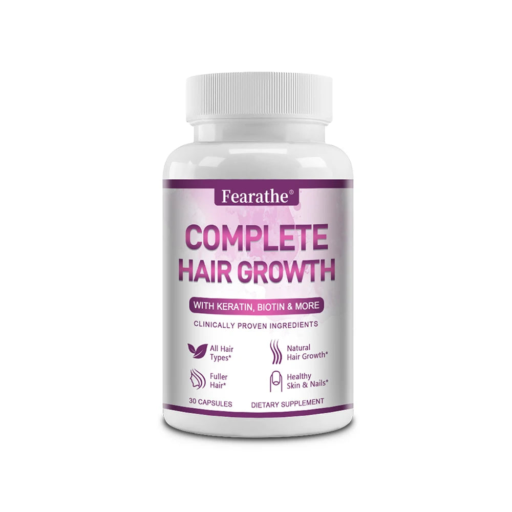 Premium Hair Growth for Men and Women - Hair Care Vitamins with Biotin and Keratin - Promotes Thicker, Healthier Hair Growth