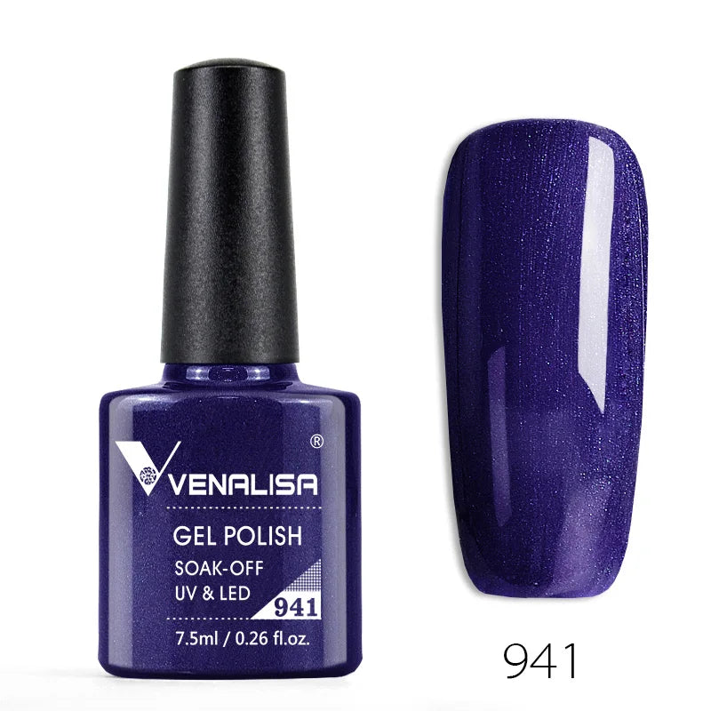 Venalisa 7.5ml Fashion Shiny Soak Off UV Gel Nail Gel Polish Cosmetics Nail Art Manicure Nails Gel Polish Tips Nail Varnish