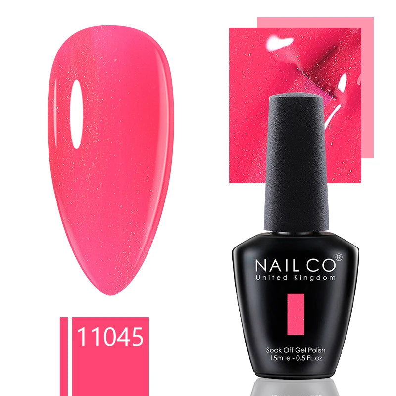 NAILCO 15ml Dark Gel Nail Polish Semi-permanent Varnish Hybrid UV Nails Art Glitter Colors Gel Polish Manicure Enamels For Nails