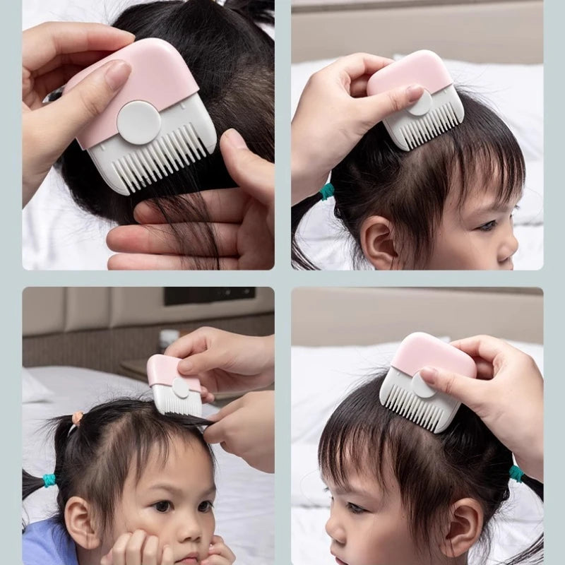 2 in 1 Baby Hair Cutting and Hairdressing Comb Manual Hair Trimmer for Baby Adult Double Edge Hair Razor Comb Portable Combs