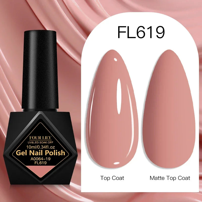 10ml Gel Nail Polish 162 Colors Nail Supplies Vernis Semi Permanent Nail Art Manicure Soak Off LED UV Gel Nail Varnishes Summer