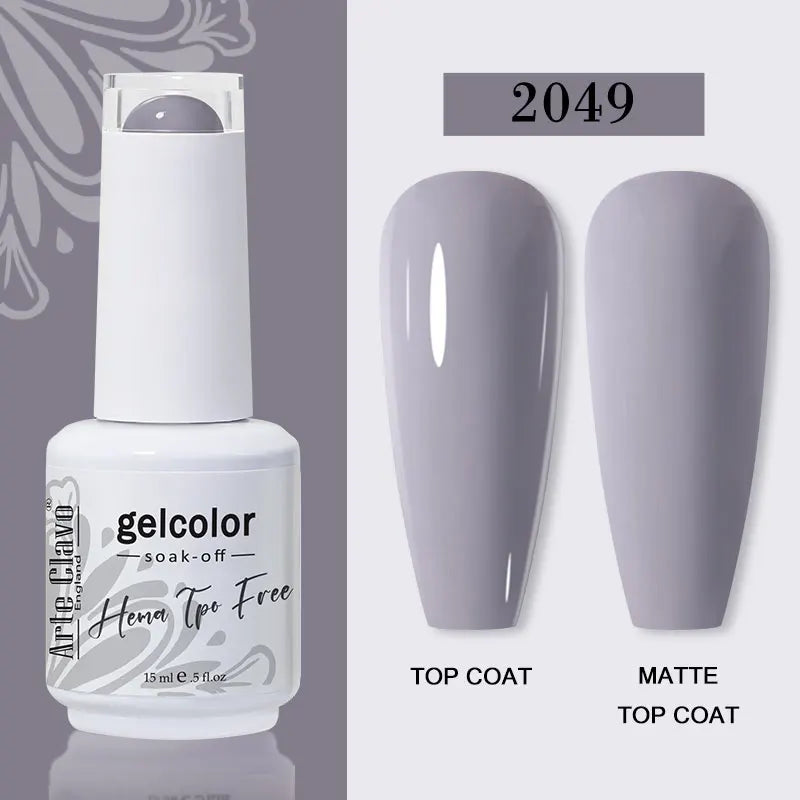 Arte Clavo 116Colors Gel Nail Polish 15ml Colorful Gel Semi Permanent Soak Off UV Gel Nail Art DIY Design Varnishe Nail Supplies