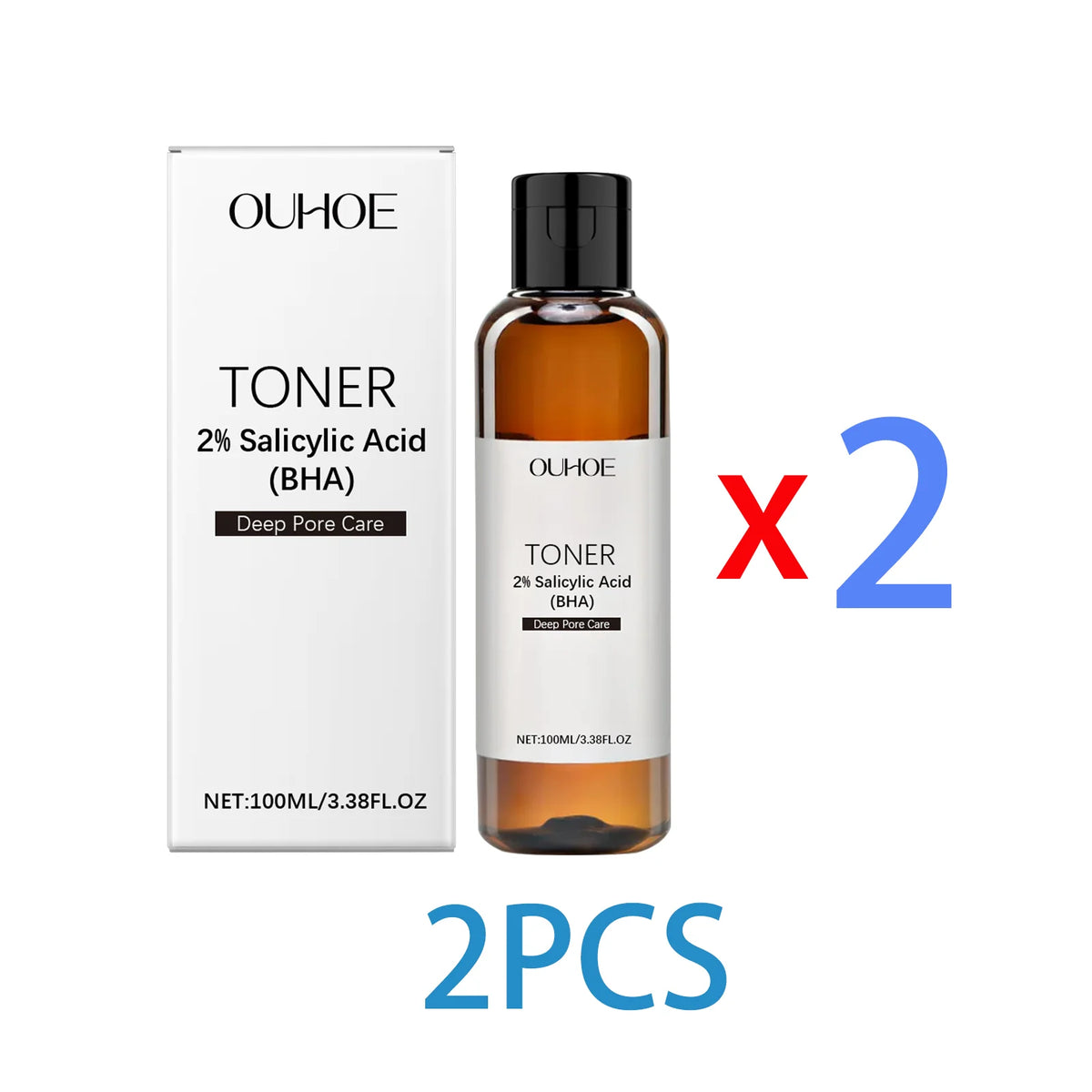 Salicylic Acid Pore Toning Lotion for Oily Clear Skin Exfoliates Gently Unclogs Pores Hydrates Without Drying 100ml Non Drying