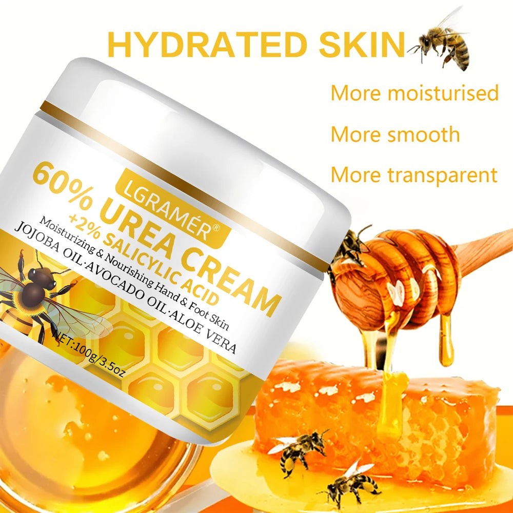 60% Urea Hand Foot Cream Repairs Dryness Cracks Gently Exfoliates Softens Skin Provides Super Moisturizing Hand Foot Care Cream