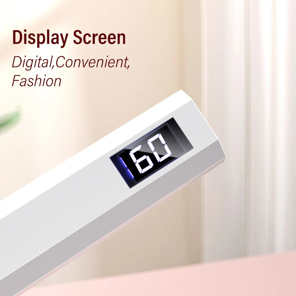 YIKOOLIN Rechargeable Handheld UV LED Nail Lamp 3W Portable Mini Gel Polish Dryer 2 Timer Setting USB Charging Manicure Tool Hom