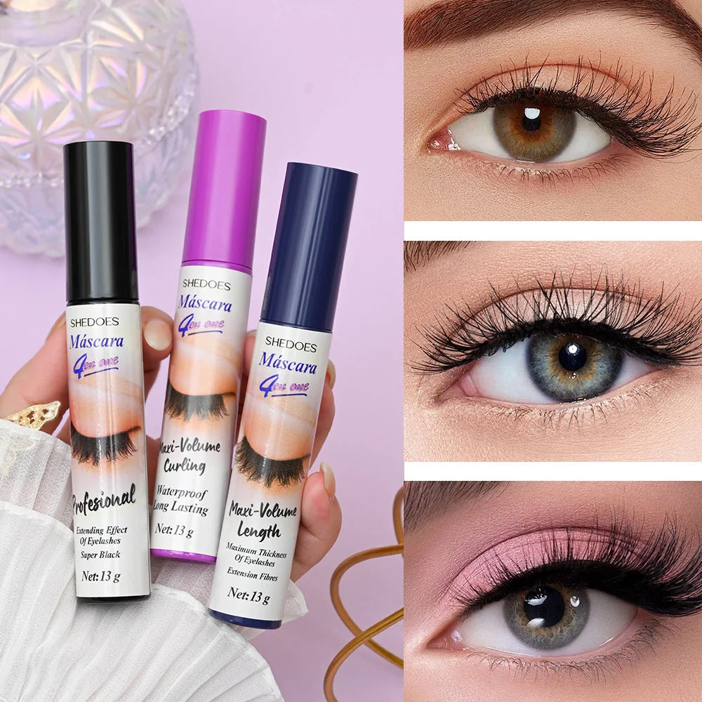 5D Waterproof Mascara Eyelashes Lengthening Long Lasting Silky Lash Black Eyelashes Extension Make Up Beauty Eye Korean Cosmetic
