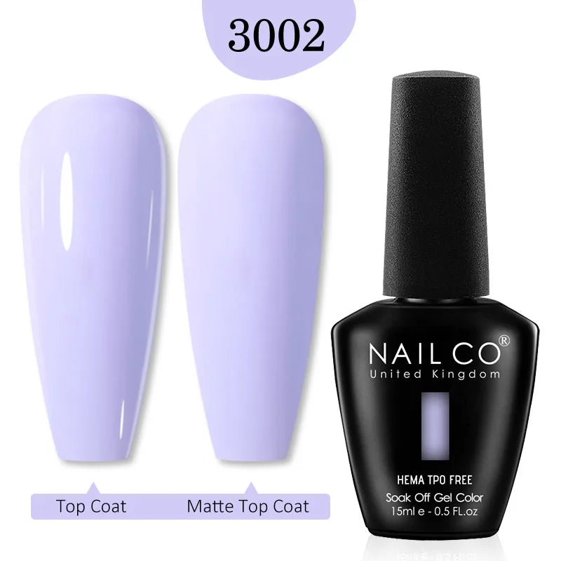 NailCO Pink Colors HEMA FREE Gel Nail Polish Nail Art Vernis Semi Permanent UV Lamp Gel Manicure for Nails Supplies Gel Polish