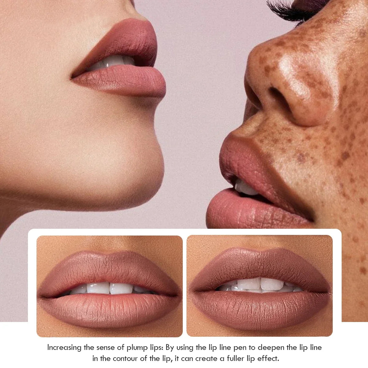 Waterproof Matte Lipliner Pencil Red Contour Tint Lipstick Long Lasting Non-stick Cup Moisturising Lips Makeup