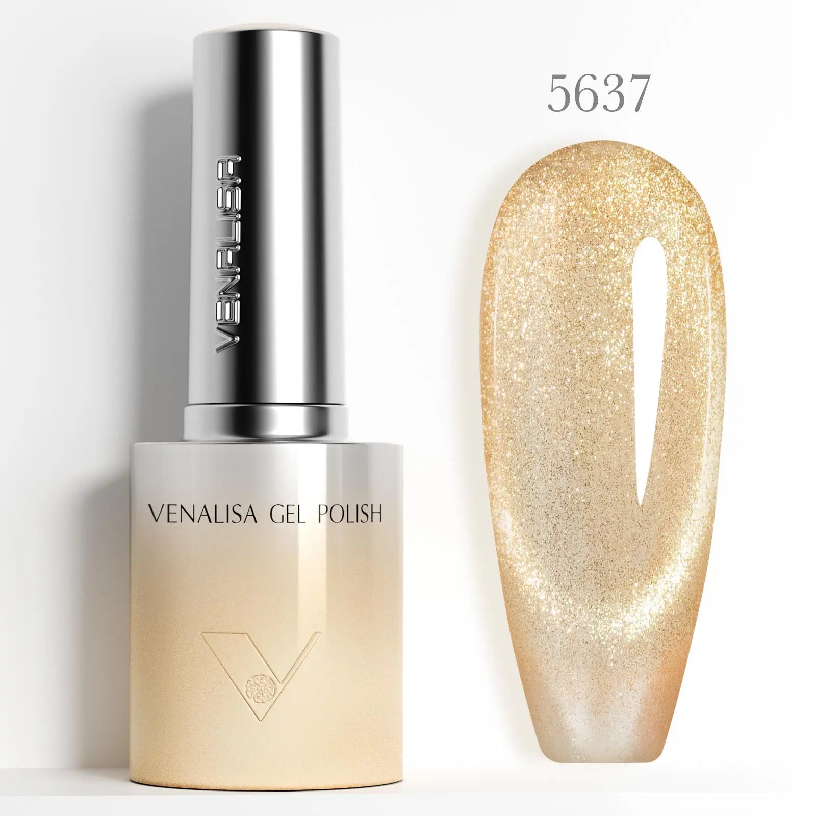 Venalisa 10ml Hema & TPO Free Ultra Cat Eye Effect Nail Gel Polish Soak Off UV LED Long Wear Sparkle Bling Gel Varnish