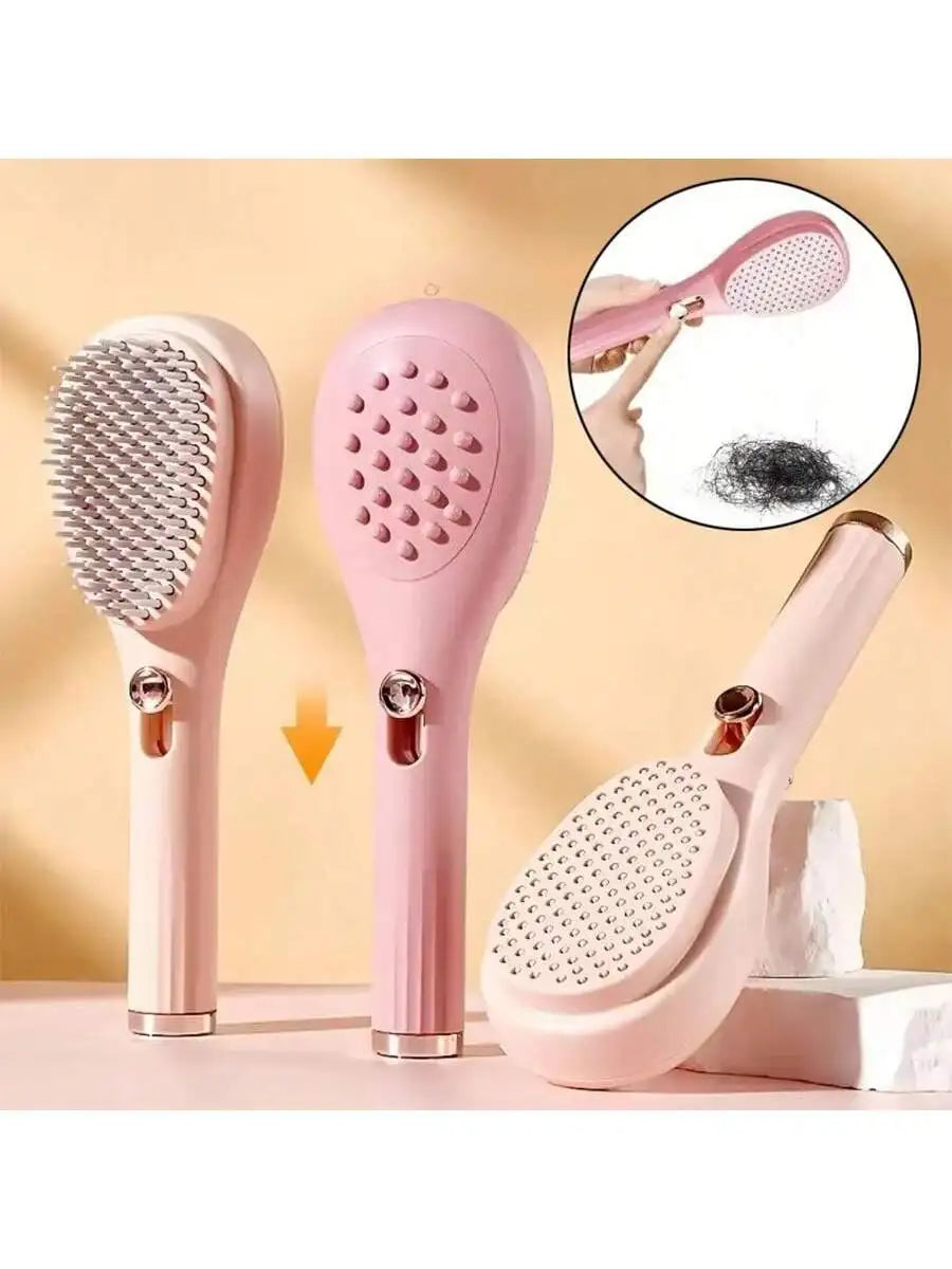 1pcs Magic Retractable Hair Comb-Anti-Static Scalp Massaging & Detangling Brush for All Hair Types Holiday Gift Box Beauty Tool
