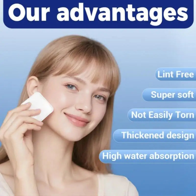 100pcs Large Cotton Pads for Makeup Removal,Soft & Lint-Free Face Pads for Facial Cleansing on All Skin Types
