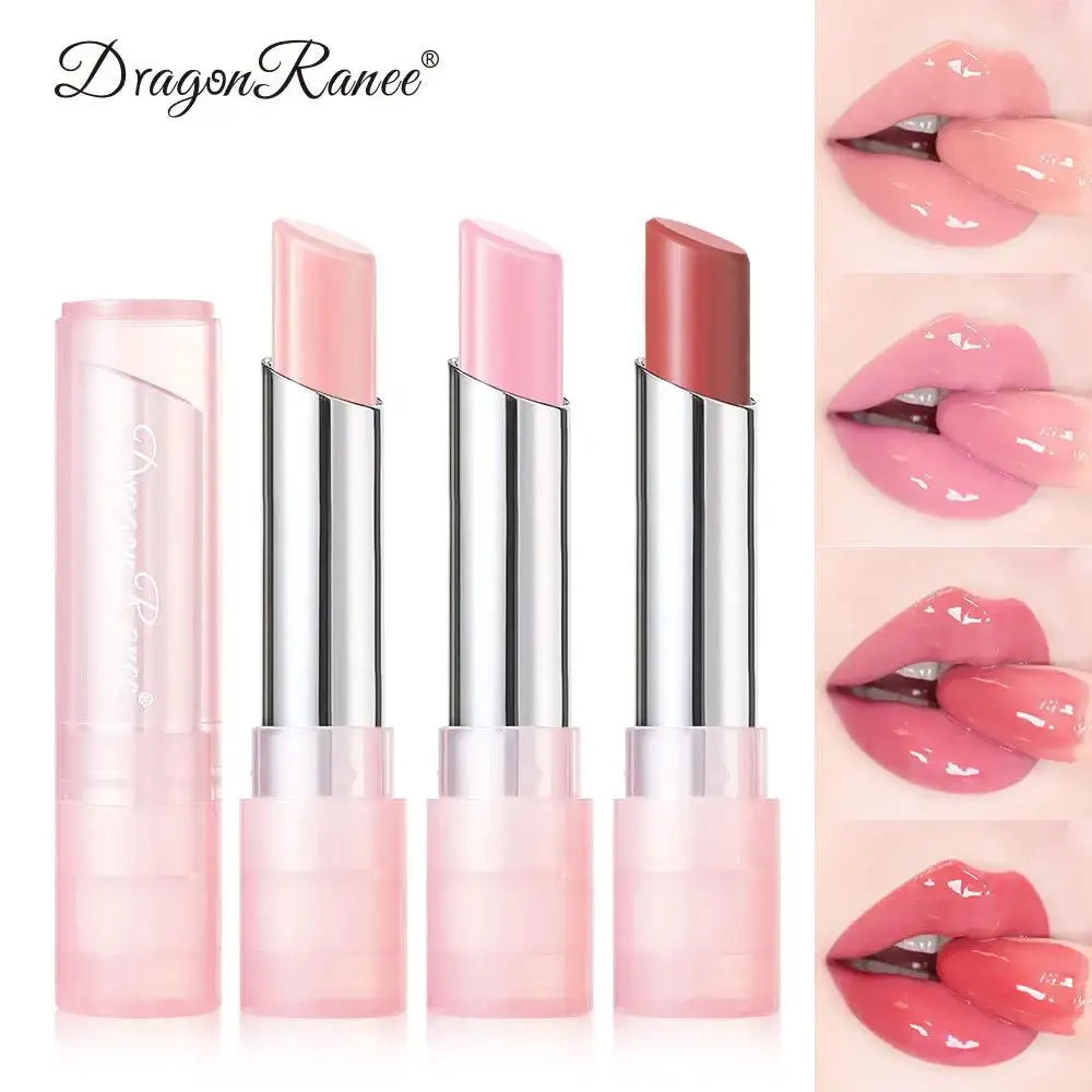 Pink Jelly Lipstick With Temperature Change Effect Moisturizing Lip Balm Long Lasting Nourishment Lip Gloss For Healthy Lips