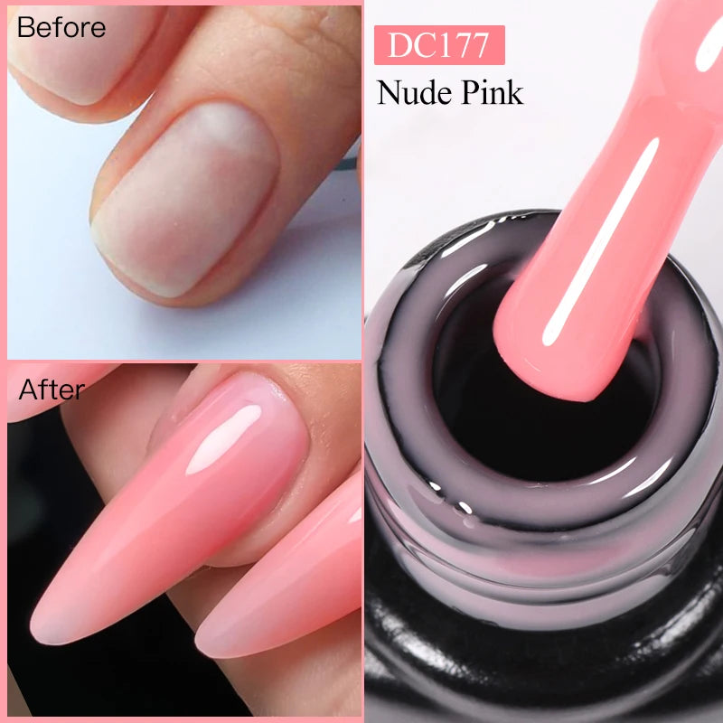 Milky White Quick Extension Gel Nail Polish Nude Pink Construct Hard Gel Semi Permanent Acrylic Extension Varnish Nail Supplies