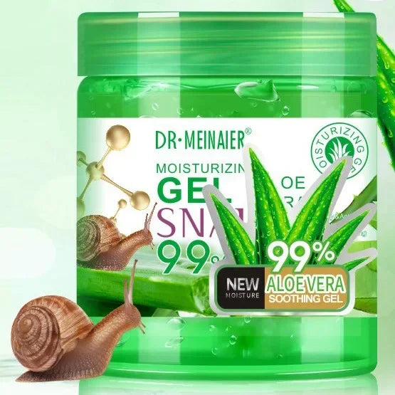 Snail Aloe Gel Moisturizing Scrub Free Facial Mask Night Repairing Face Cream Control Oil Shrink Pores Repair After Sun Exposure