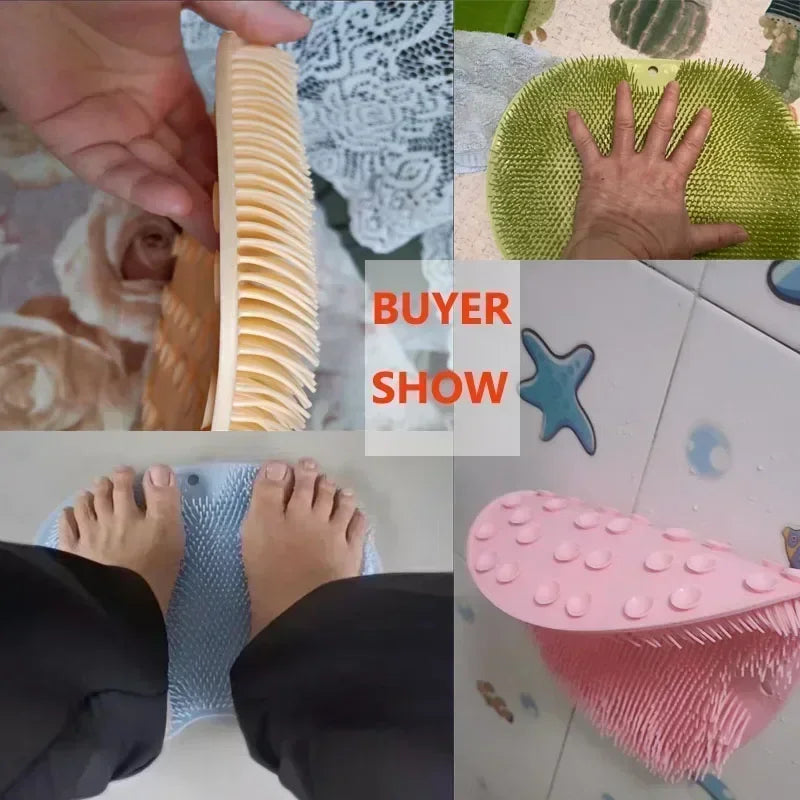 Anti-slip Shower Foot Scrub Massager - Anti-slip, Easy To Clean, Enhanced Exfoliation and Relaxation Bathroom Massage Pad