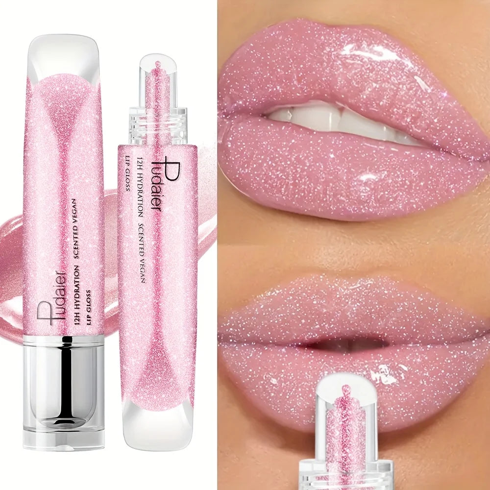 Moisturizing Waterproof Lip Gloss Non Sticky High Shine Sheer Tint Long Lasting Glamour Lip Makeup