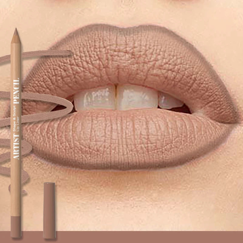 18 Color Face Secret Artist Shape Sculpt Lip Liner Pencil  Weightless Precise Liner with Super Soft Blendable Texture Matte Soft