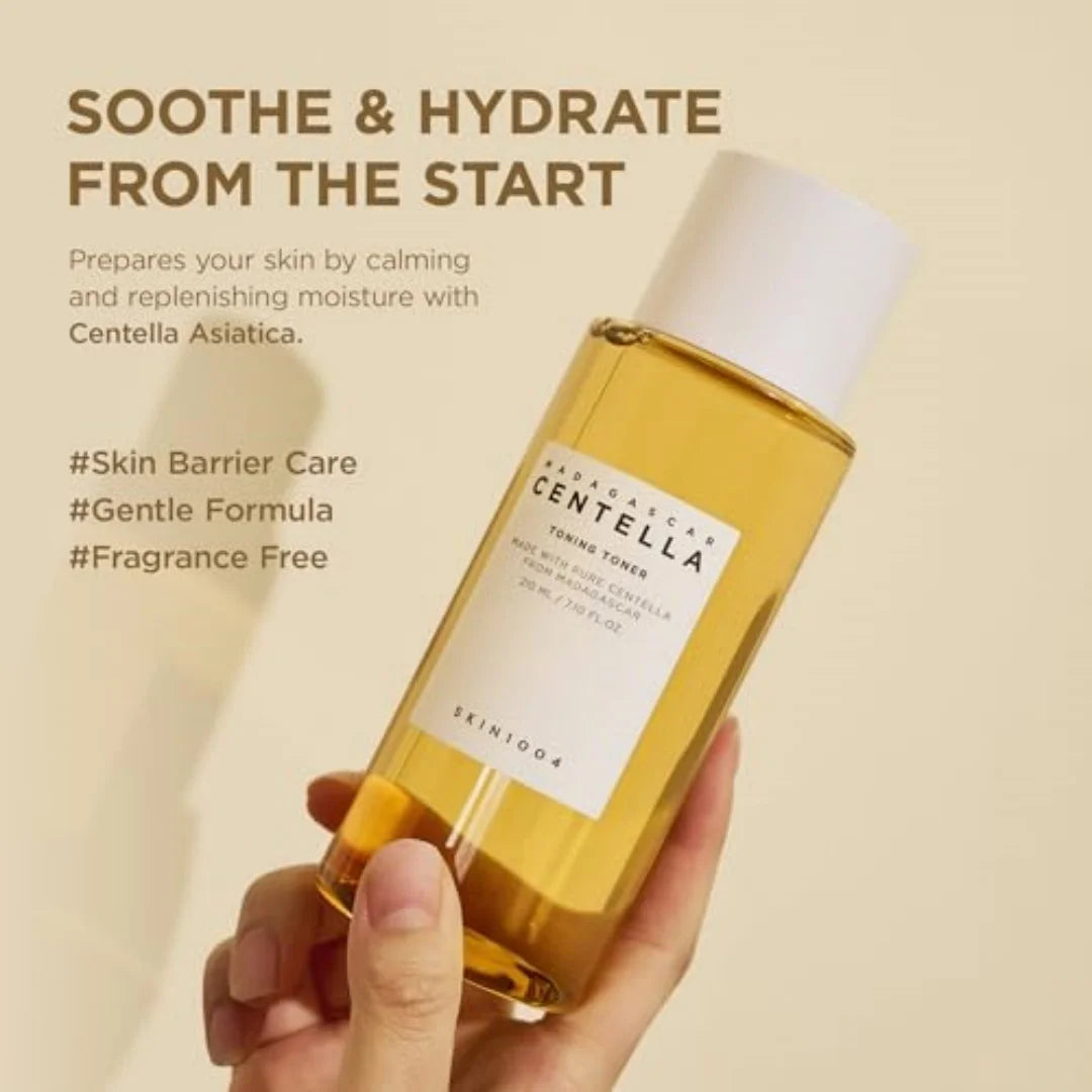 SKIN1004 Centella Toning Toner Korean Face Toner Madagascar Centella Asiatica Soothing Hydrating PHA Exfoliator Korean Skin Care