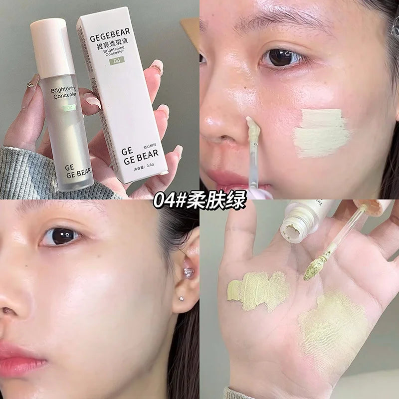 Gege Bear Makeup Face Concealer Full Coverage Long Lasting Waterproof Liquid Base Eye Dark Circles Concealer