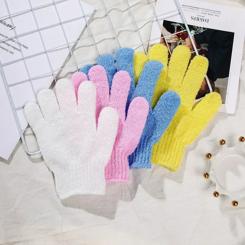 Body Cleaning Gloves Washcloth Soft Brush Home Hotel Bathroom Shower Ball Back Scrubber Set Exfoliating Skin Towel Bath Gloves