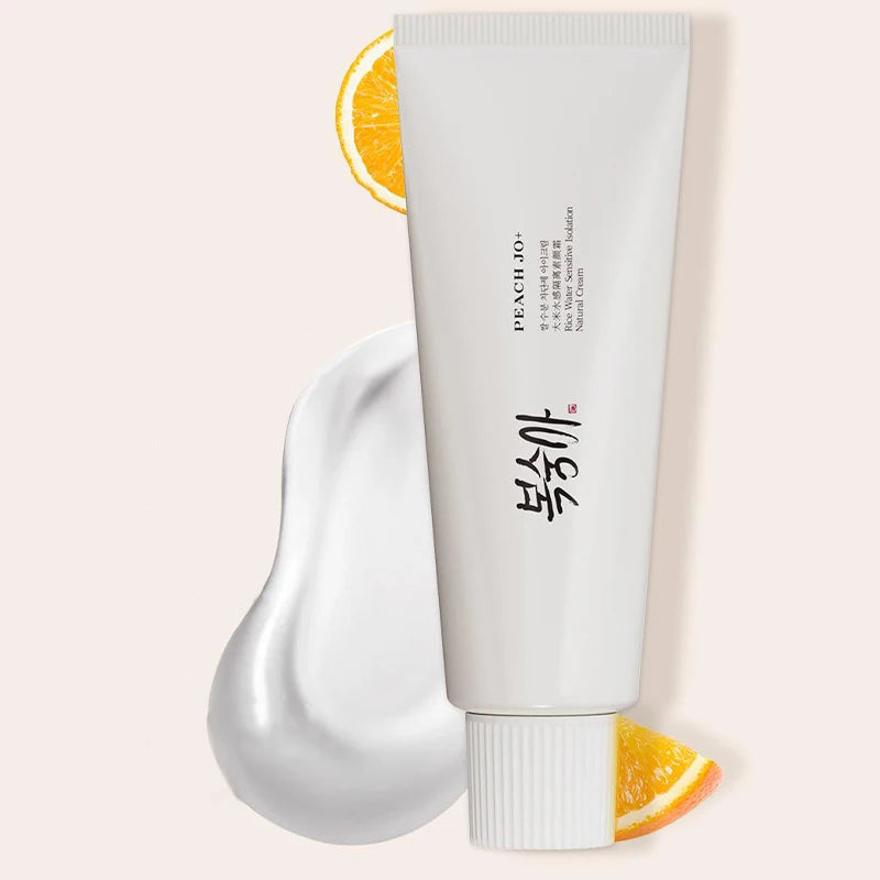 Rice Water Sensitive Isolation Natural Finish Cream,Face Brightening Primer Protective Tone-Up Base Makeup,Cover Pore Blemishes