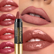 Easy Coloring Gloss Lipstick Lasting Waterproof Matte Crayon Lip Gloss Stick High Pigmented Moisturizing Lip Liner Pen Makeup