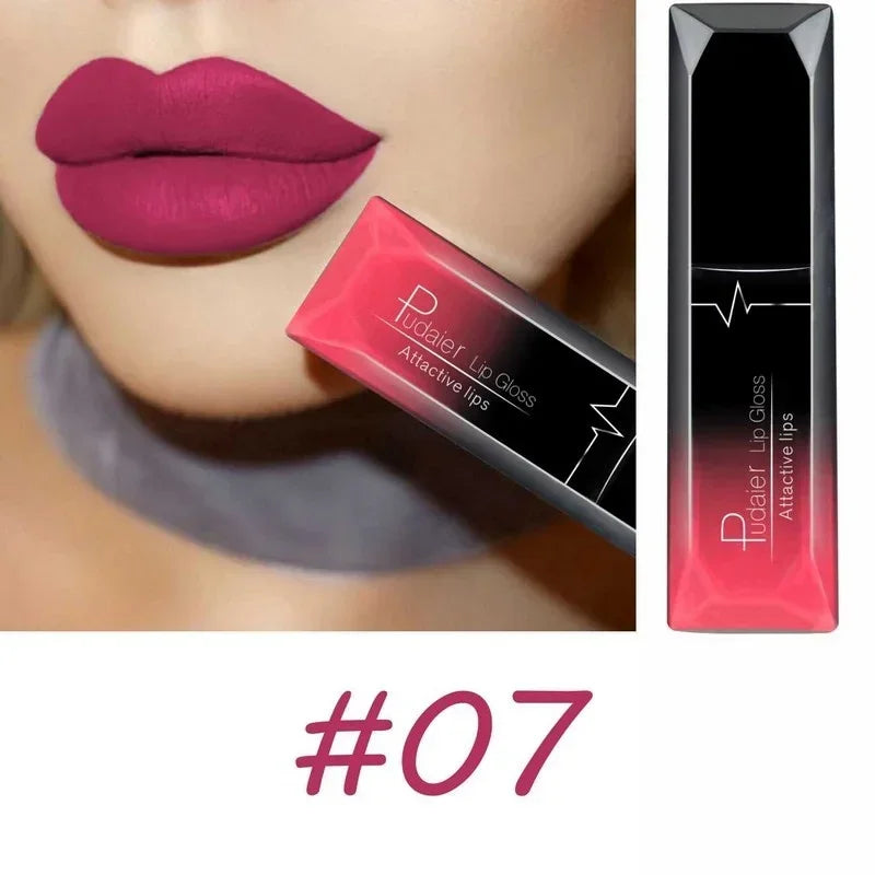 Velvet Matte Liquid Lipstick Waterproof 17 Long Lasting Colors Non Stick Cup Kissproof Smooth Soft Lip Tint for Girls